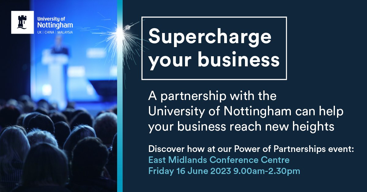 University of Nottingham CPD Services (@uoncpd) on Twitter photo Power of Partnerships
đź—“Friday 16 June 23
Find out how your #business can:
✔️upskill your workforce
✔️collaborate with us on R&D projects
✔️access talented students and graduates
✔️tap into cutting-edge technology
✔️work with us as a supplier
Register 👇
whova.com/portal/registr… Power of Partnerships
đź—“Friday 16 June 23
Find out how your #business can:
✔️upskill your workforce
✔️collaborate with us on R&D projects
✔️access talented students and graduates
✔️tap into cutting-edge technology
✔️work with us as a supplier
Register 👇
whova.com/portal/registr…
