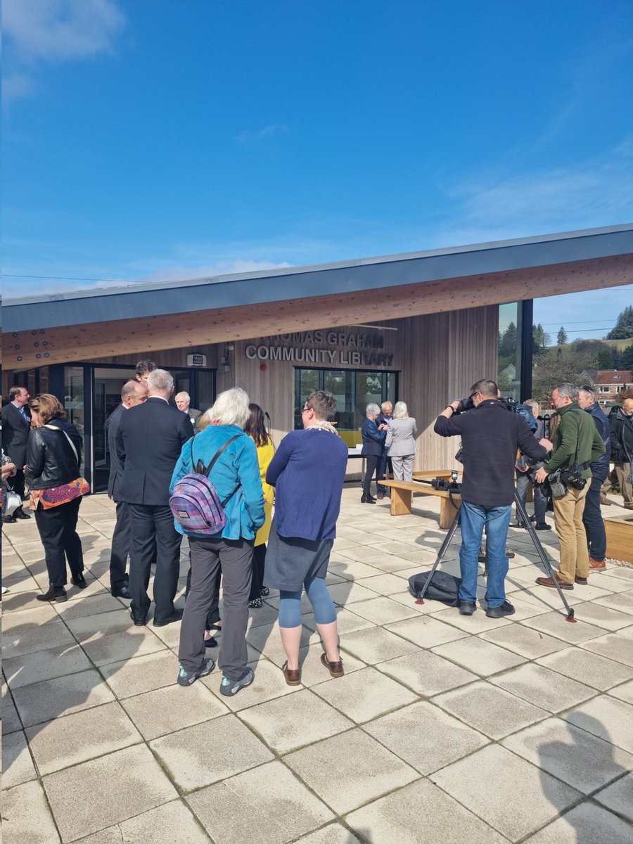 MarionKunderan's tweet photo. Delighted to be at the opening of the new Thomas Graham Community Library in Strathblane. A perfect example of People, Place and Partnership!#Forward @SLIC1991 Congratulations to Strathblane Community Development Trust, @StirlingCouncil , @StirlingLibs. https://t.co/xTeUmHSxzt