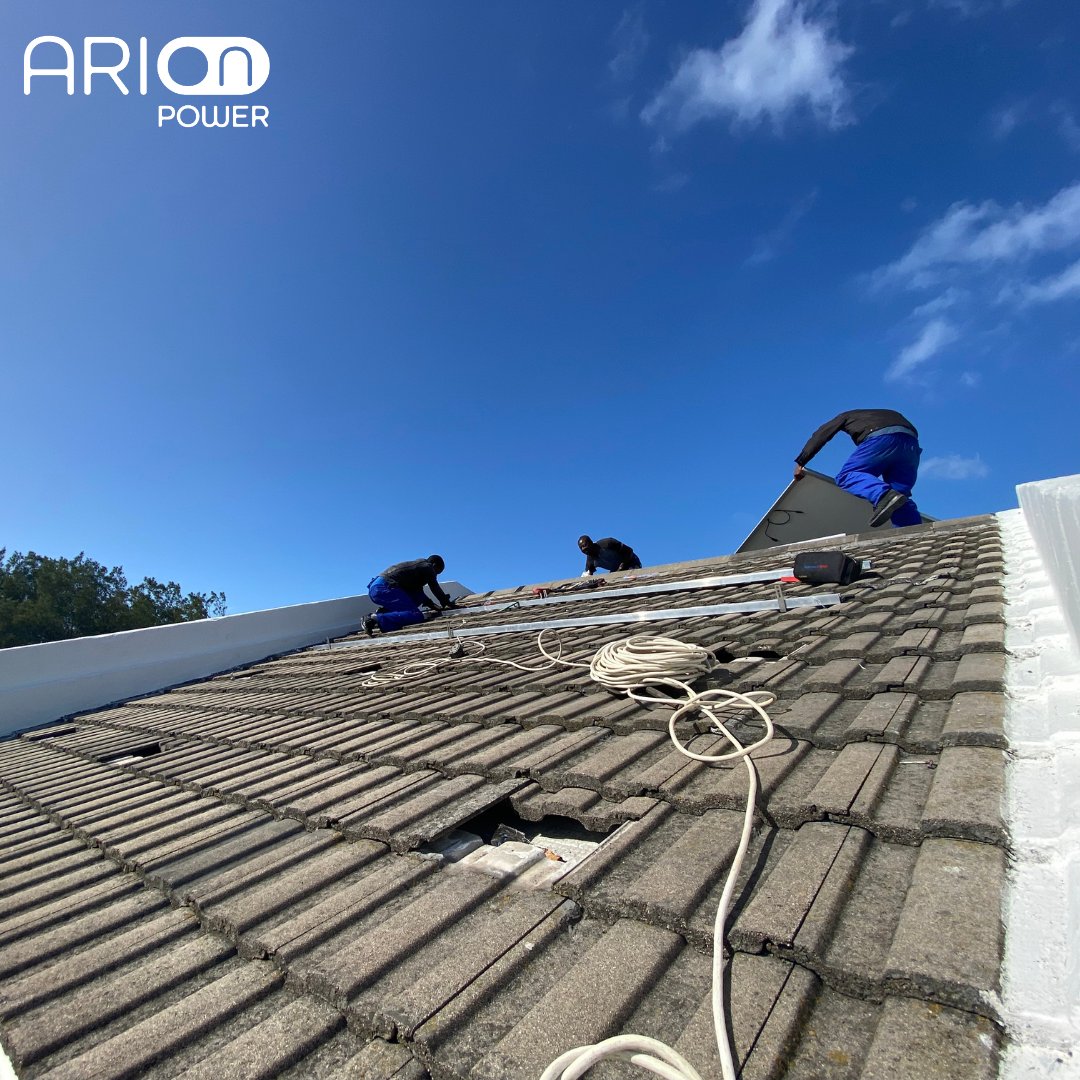 ArionPower's tweet photo. Another Successful Solar Installation Completed!  

3,6KW Tier 1 Canadian Solar Panels installed, adding to the clients already existing 5KW array.

The Happy Arion Power Client Will Now Be Able To Stave Off The Rising Stages Of Loadshedding. https://t.co/LZ6K1QHZfn