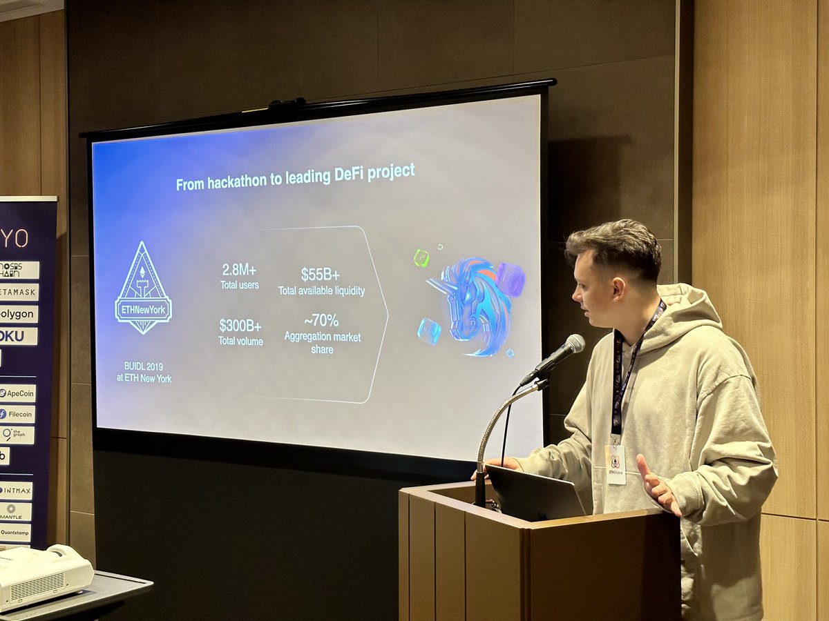 1inch's tweet image. 2/ We attended @ETHGlobal, where our Backend Team Lead @EnormousRage introduced #FusionMode ☯️ and explained its potential to transform #DeFi. 🗣️