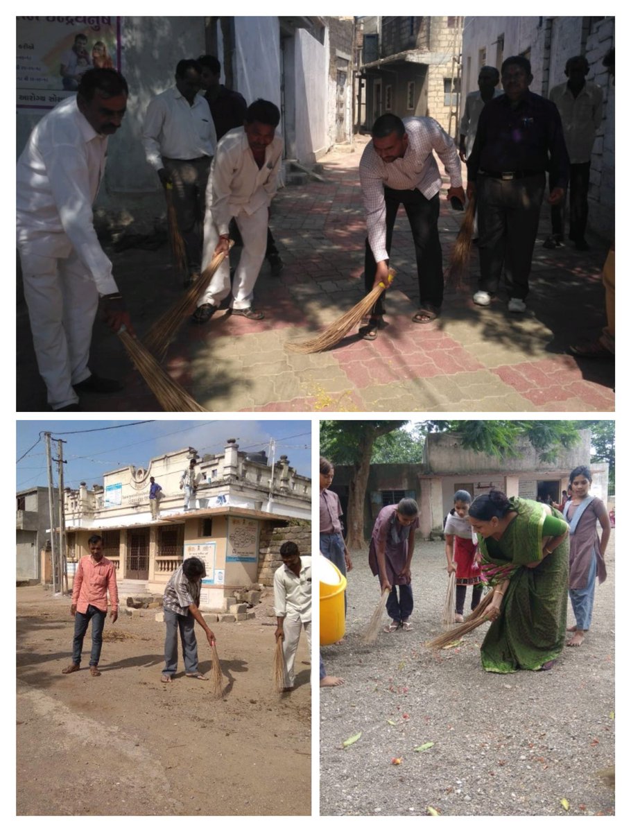 Under the "Clean Village" campaign of SBMG, Gujarat  this work is done in the Villages of Jamjodhpur block in the Jamngar District.
#swachhbharat #odfplus #cleanvillage 
@AssComSBM <a href="/kunvarjihalpati/">Kunvarji Halpati</a> <a href="/sbmugujarat/">Swachh Bharat Mission Urban - Gujarat</a> <a href="/RaghavjiPatel/">Raghavji Patel</a> <a href="/CMOGujarat/">Karma Patel</a> <a href="/InfoGujarat/">Gujarat Information</a> <a href="/AmitShahOffice/">Office of Amit Shah</a>