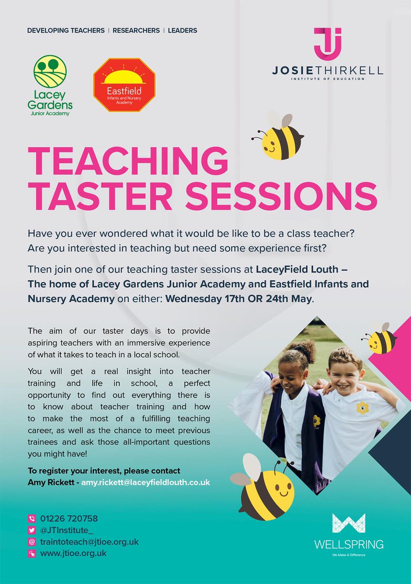amy_rickett's tweet photo. Thinking about Teaching, but would like a taster first? Try this. @LaceyFieldLouth @JTInstitute_ #teaching #teacher https://t.co/EG33E0bzjm
