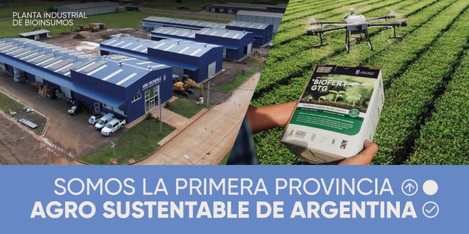 noticiasdel6's tweet photo. "#Misiones es la primera provincia AGRO SUSTENTABLE de Argentina", destacó @rovira_carlos

"Está en marcha la mega Fábrica de Bioinsumos en el Parque Industrial de Posadas". @PIIPmisiones https://t.co/cUhpiCVJ5L