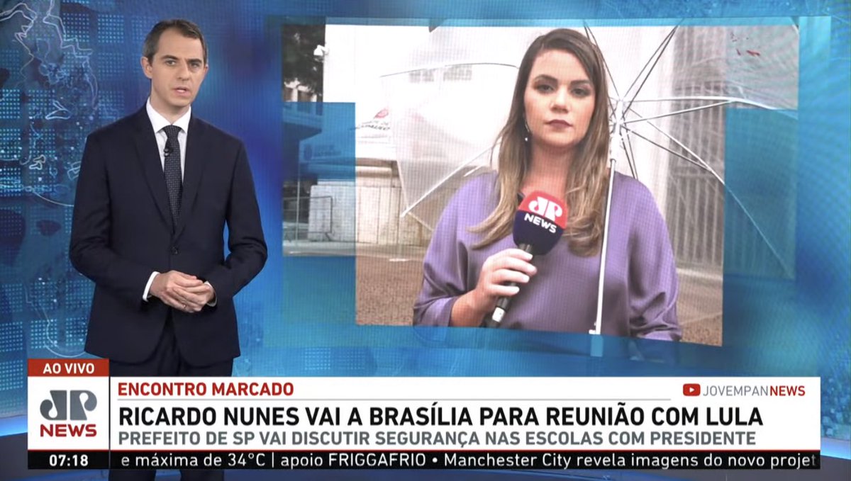 Prefeito de SP,  Ricardo Nunes, desembarca jajá em Brasília. Tem reunião com Lula às 9h30.

Me disse que tema principal será segurança nas escolas e que vai pedir o monitoramento de redes, mas que, “se tiver oportunidade”, vai pedir reforma tributária sem ISS.