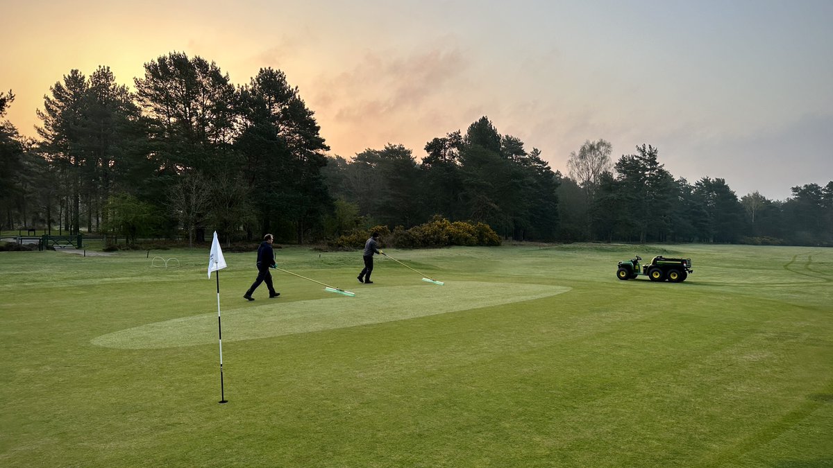 First morning out with our new <a href="/tacit_golf/">Tacit Golf</a> dew brushes