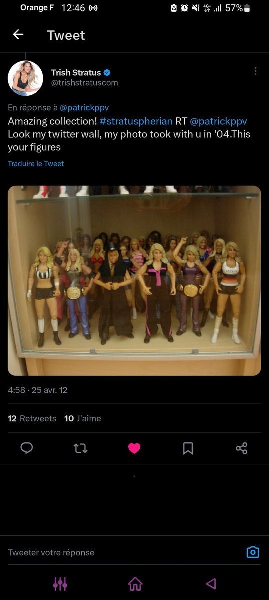 patrickppv's tweet photo. Hello @trishstratuscom you absolutly need to come on WweEuropean tour next week and specially in #WweParis next saturday because we need meet again (I was here for your Hof induction in NY:you need to came 1 time in my city😉) YOU WAS SO RIGHT last night during Raw👏 https://t.co/h5ebSoUoVU