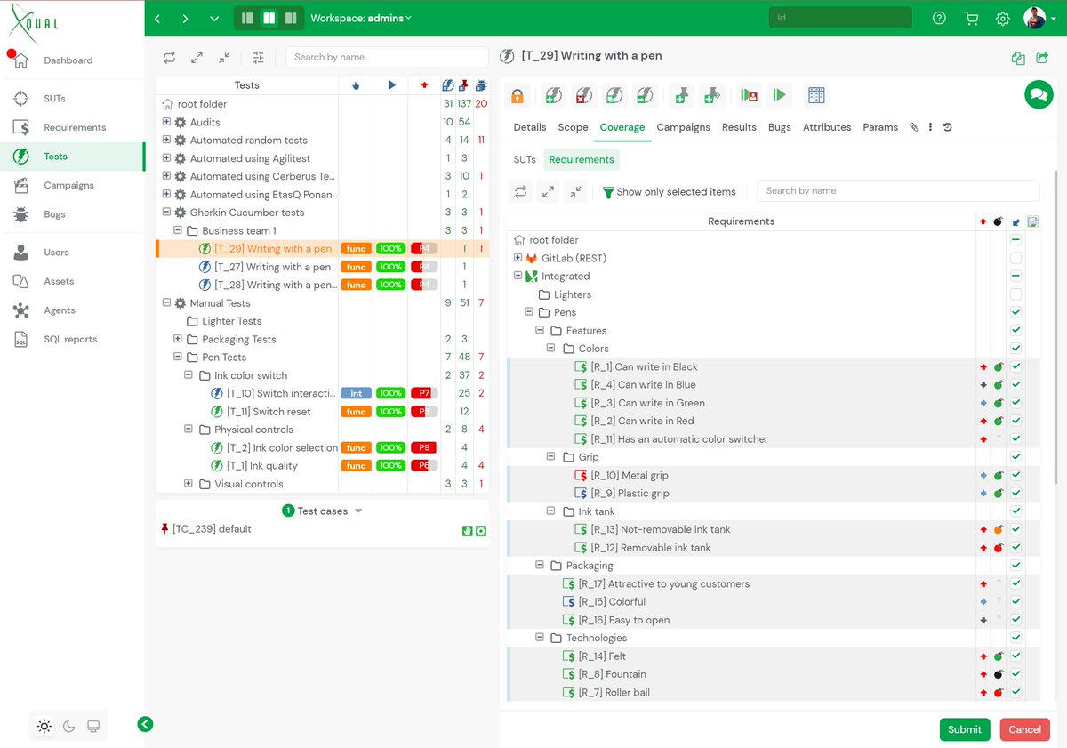 xqual's tweet photo. #XStudio v11: Can't wait to share a couple of screenshots of the future new UI

#xqual #xstudio #testmanagement https://t.co/EIauQOuPil