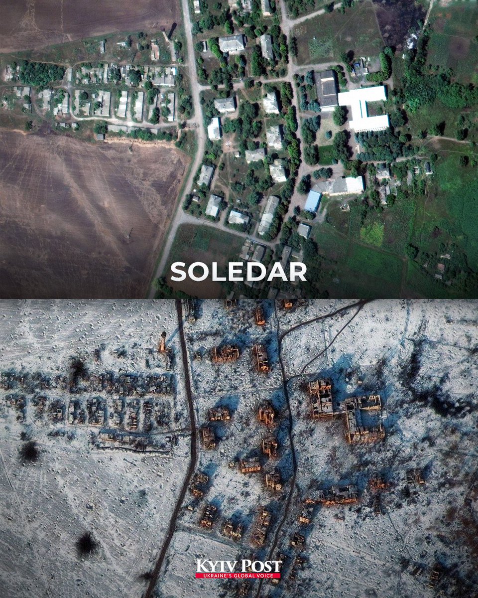 KyivPost's tweet photo. This is what the Russian World does to everything it touches.

#Mariupol #Bakhmut #Soledar 

#RussiaIsATerroristState https://t.co/55h9dUsRot