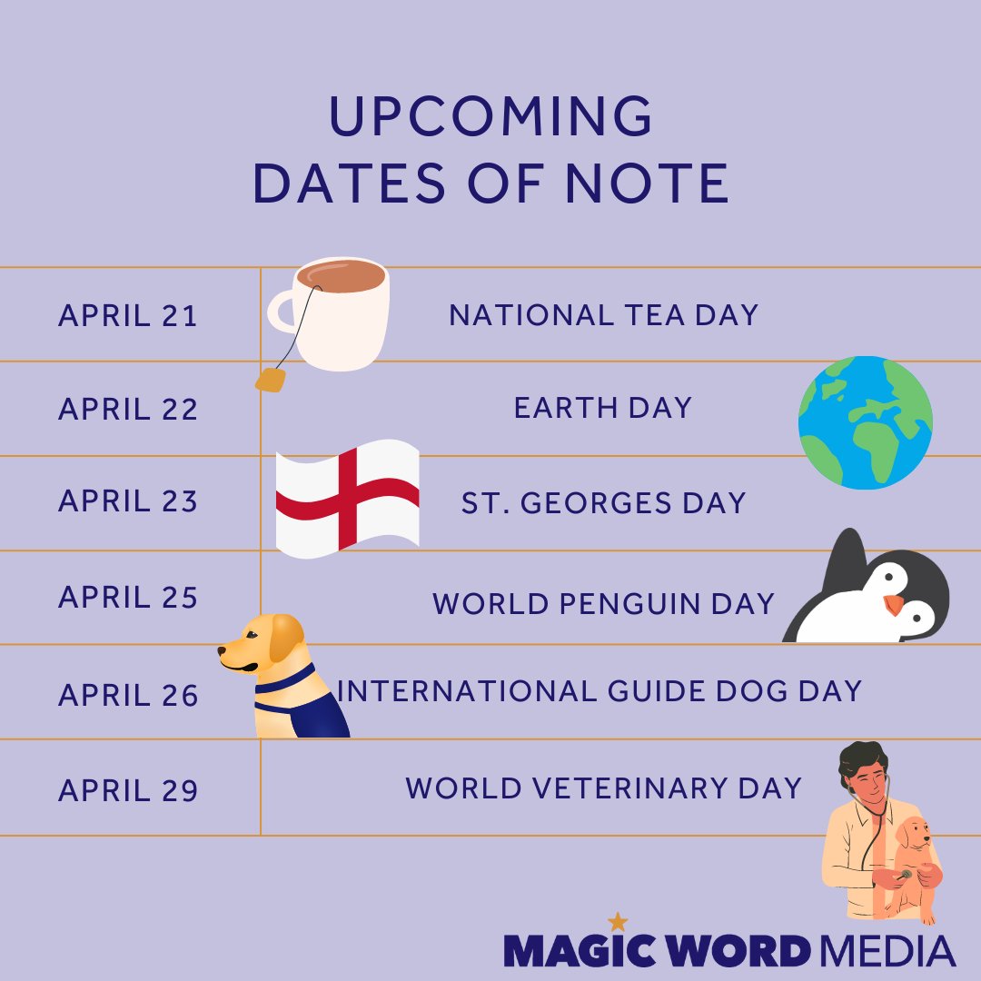 We have some dates for your calendars! ✍️

Let's see who can drink the most tea this Friday 👀 🍵

#awarenessdays #socialmediamarketing #contentmarketing