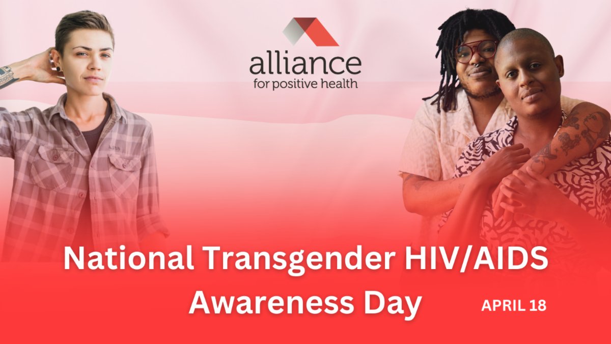 AllianceLGBTQ's tweet photo. April 18 is National Transgender HIV Testing Day - a day to recognize the importance of routine HIV testing and status awareness, as well as HIV prevention and patient-centered care, for transgender and gender non-binary people. https://t.co/u702PGKam3