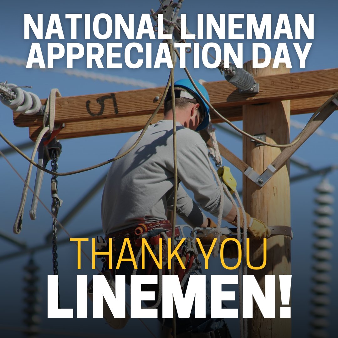 WAVE on Twitter "National Lineman Appreciation Day!"