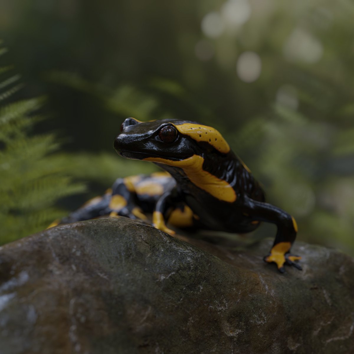 'Fire salamander' by <a href="/ZackCiminera/">Zack</a> blenderartists.org/t/fire-salaman… #b3d #blender3d #blenderart #blenderrender #blendercommunity