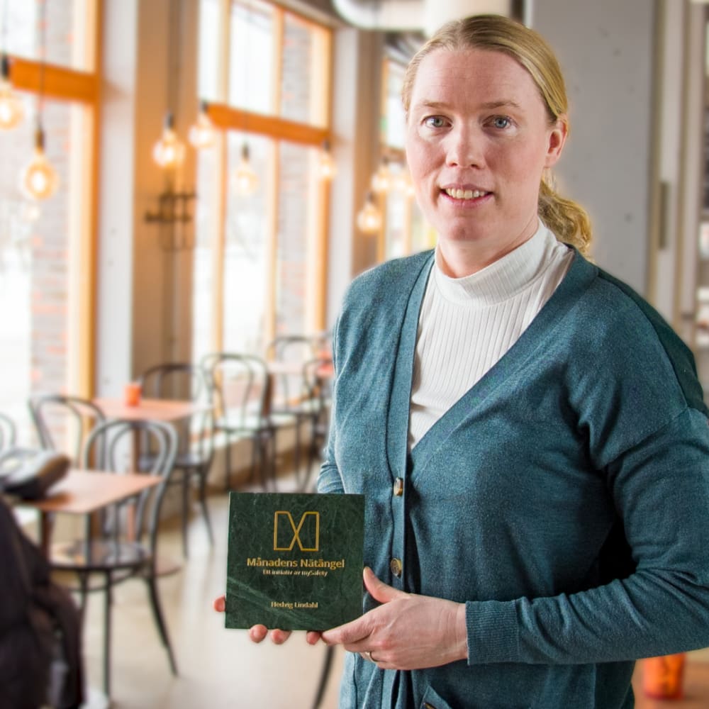 Hedvig Lindahl är Månadens Nätängel mars 2023 mynewsdesk.com/se/mysafety/pr…