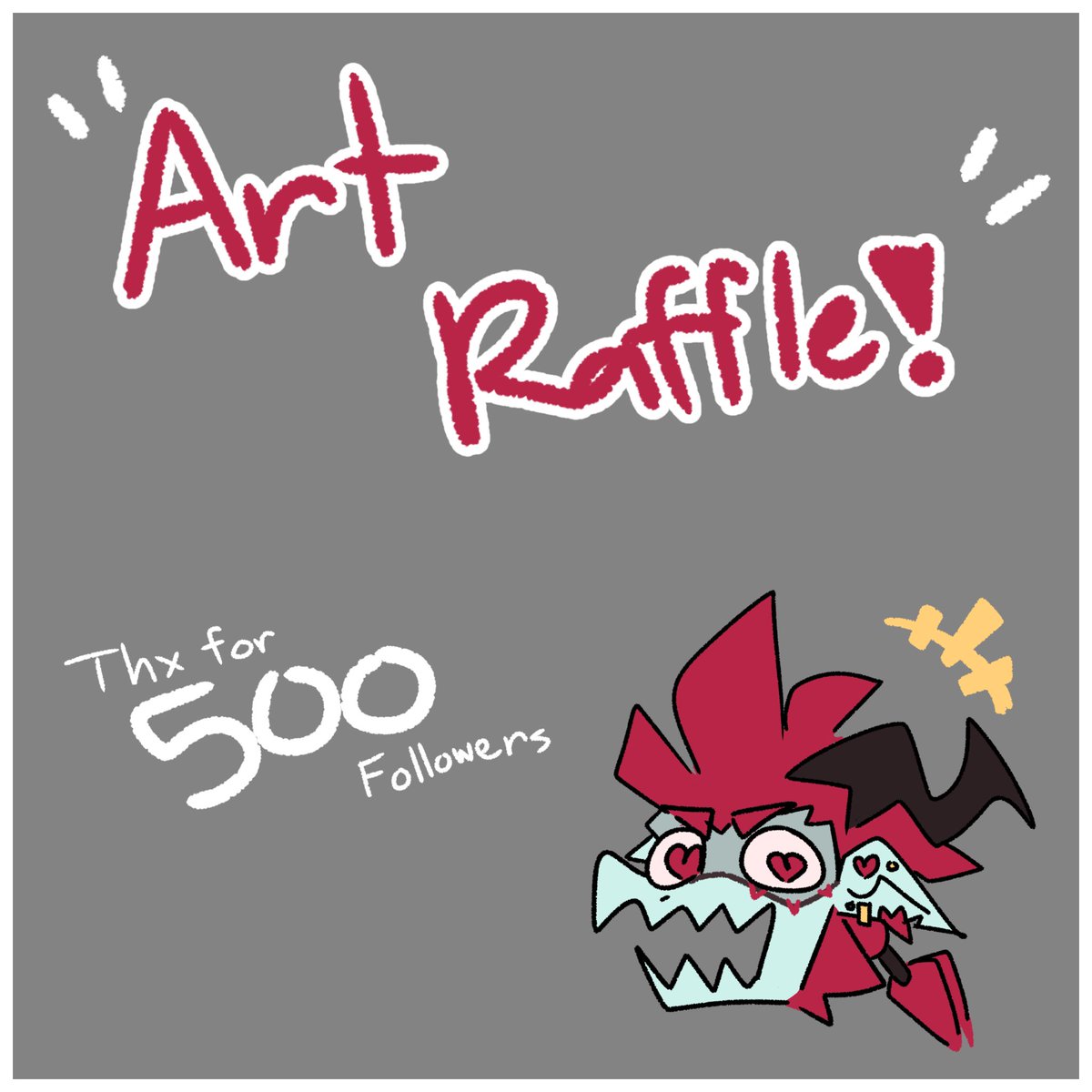 GatorFruitt's tweet photo. ‼️WOO!! AN ART RAFFLE‼️

Rules: 
•Like &amp; Retweet
•Reply with atleast 2 Reference of your OC

~2 Winners will be chosen :D~✨
Thank you all so much for 500 Follows 💖 https://t.co/9vCkb6pQ1y