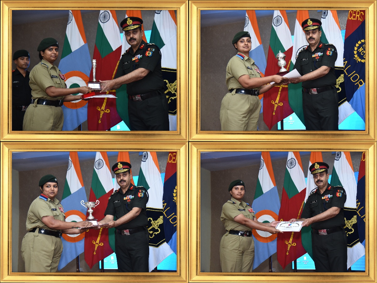 Productivity is never an accident; It is always the result of a commitment to excellence, intelligent planning &amp; focused efforts.
Ahilyabai Coy took the Inter Coy Championship Trophy.
Award Ceremony &amp; Closing Address by Comdt to the trainees of JW/PRCN-110 Course <a href="/OTAGwalior/">NCC OTA GWALIOR</a>