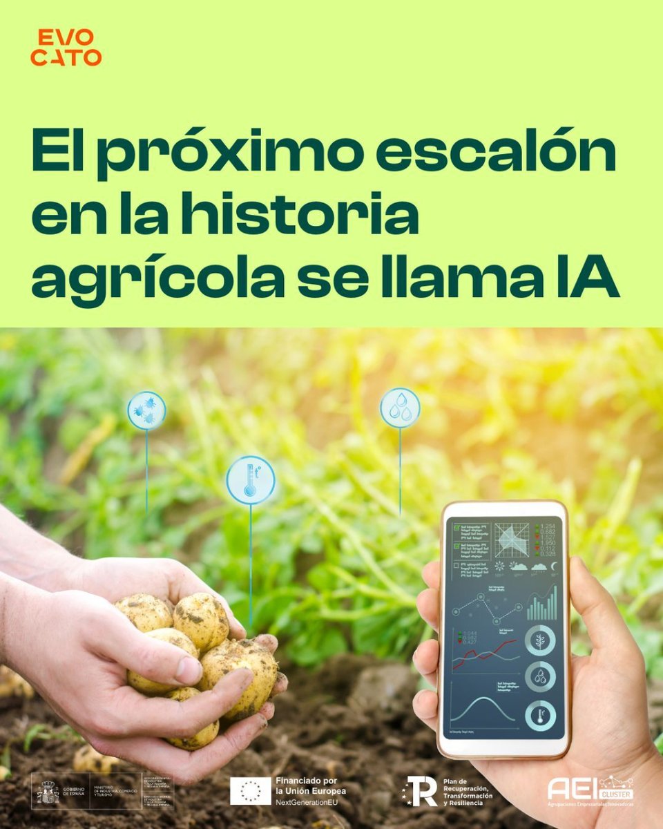 EvocatoOptimo's tweet photo. 🤔¿Imaginas desarrollar la #agricultura sin tractores? ¿sin cosechadores, sembradoras o desbrozadoras?

🚀La tecnología ha conseguido agricultura más eficiente y segura, del mismo modo que lo harán herramientas de #ia como #evocato 

¡Conócela! 👉https://t.co/UHMLBw200b https://t.co/qsIj7S5Mz0