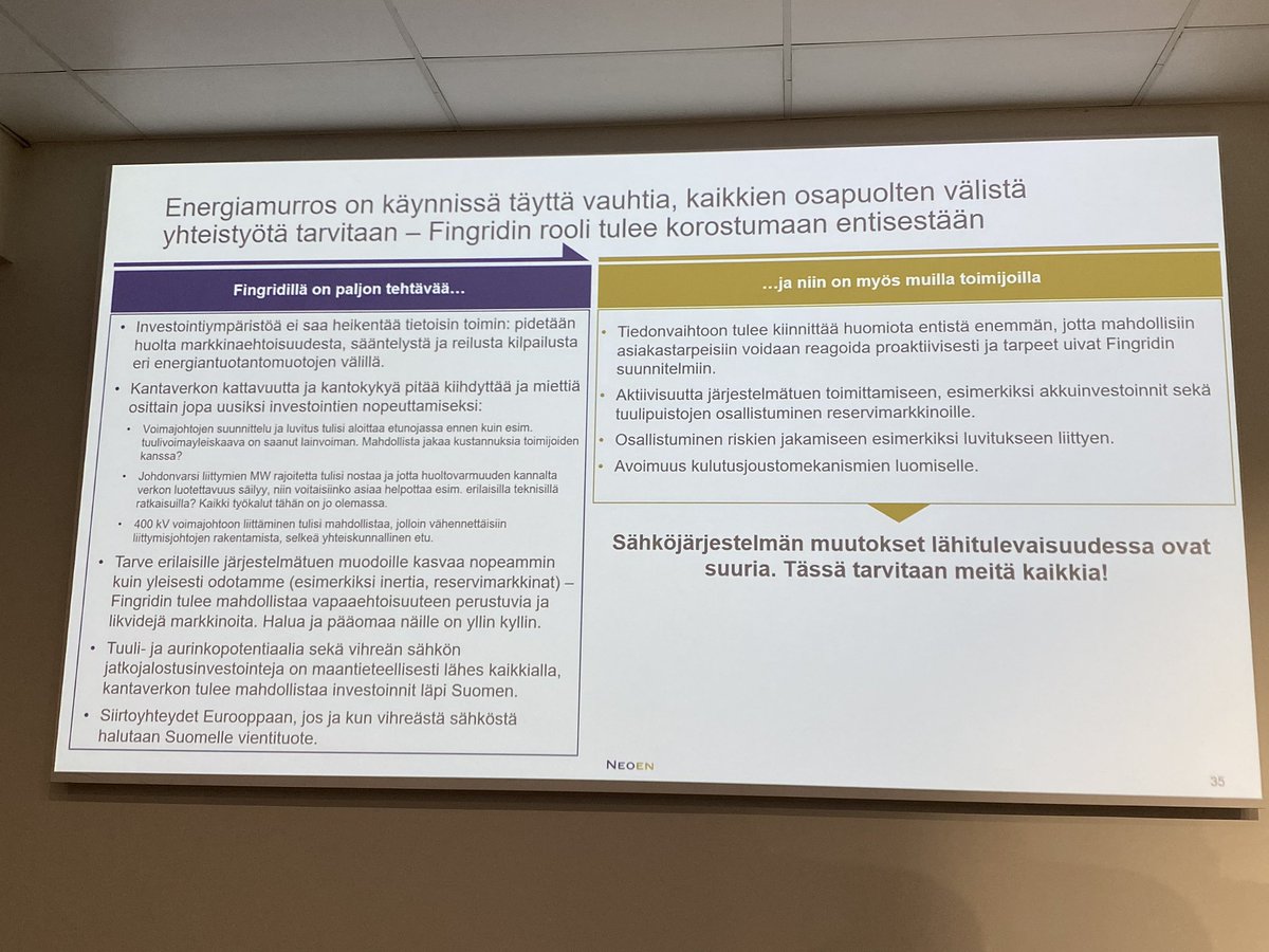 fingrid_oyj's tweet image. Jerry Loikkasen kooste Fingridin tehtävistä. 
Tekemistä on muillakin toimijoilla. 

#FingridCurrent #Current