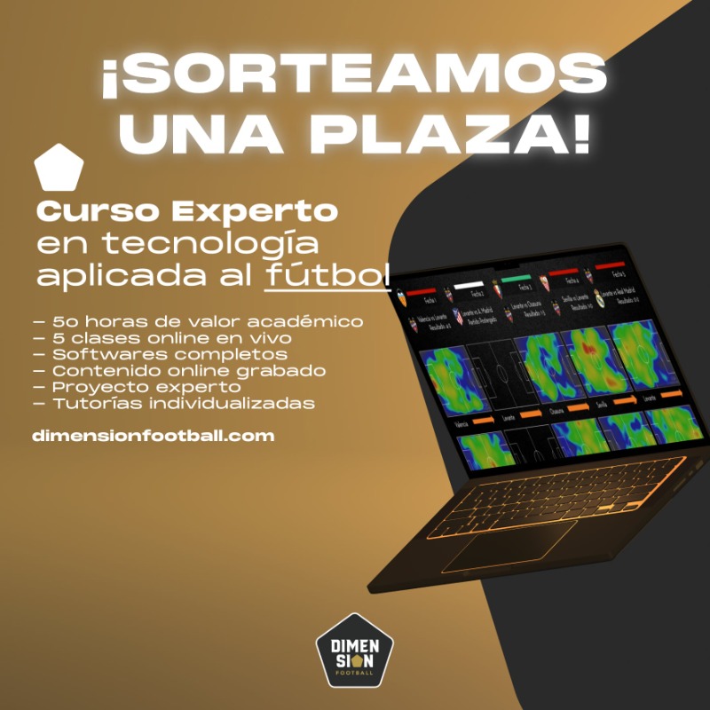 dimensionFTBL's tweet photo. 📱⚽️🔥¡𝙎𝙊𝙍𝙏𝙀𝘼𝙕𝙊!🔥⚽️📱

¿Quieres ganar una plaza en nuestro curso más exitoso?

⬟ Experto en tecnología aplicada al fútbol 👨‍💻📚⚽️

💸 Valorado en 249€

👉 Para participar:

⬆️ Síguenos
🔁 RT
🙋‍♂️Menciona a un/a amigo/a

Anunciaremos la persona ganadora el 21/04 📆
