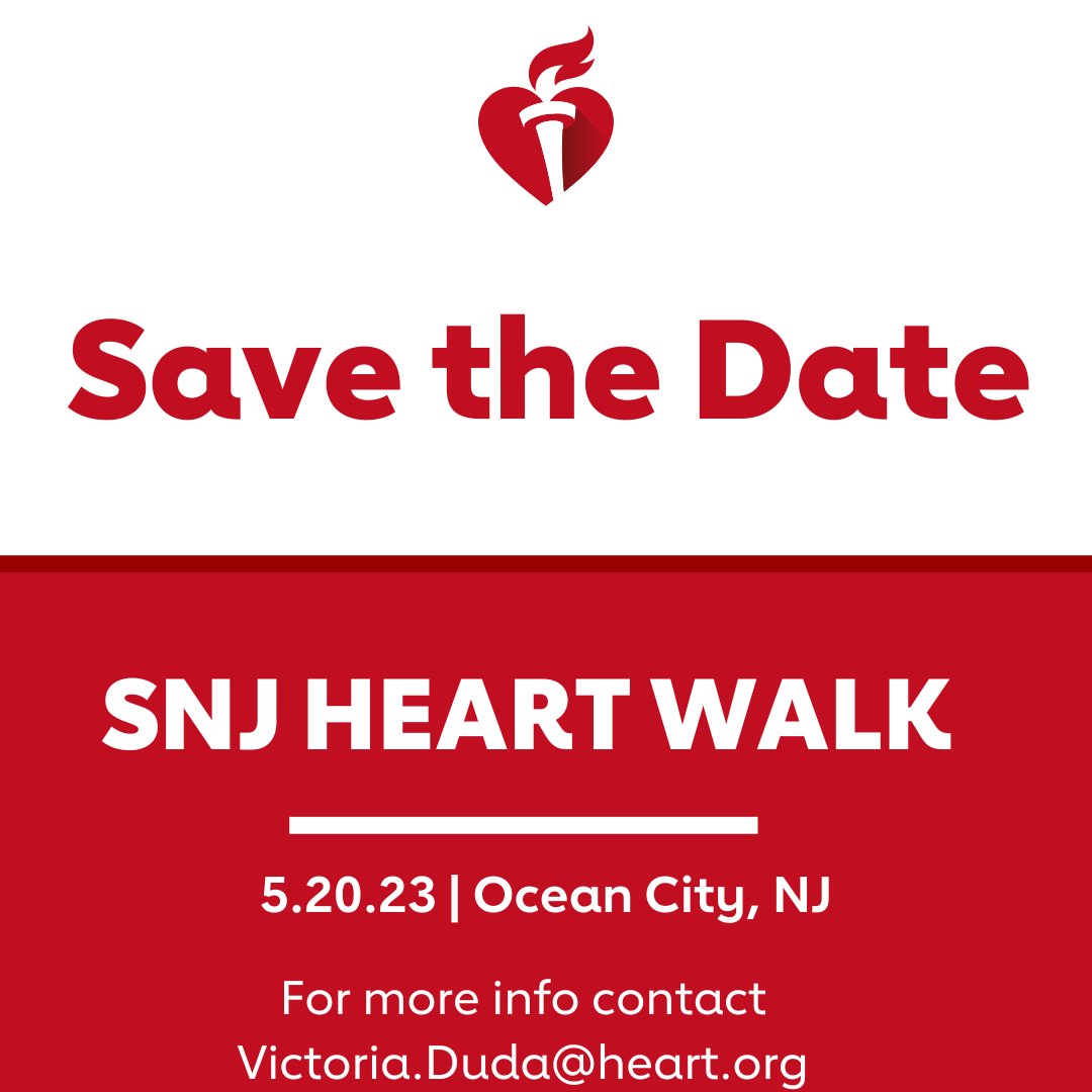 SJI is proud to present the 2023 Southern New Jersey Spring Heart Walk! Be sure to join in on the fun in-person and register at spr.ly/6017OMZLt! See you on May 20th!