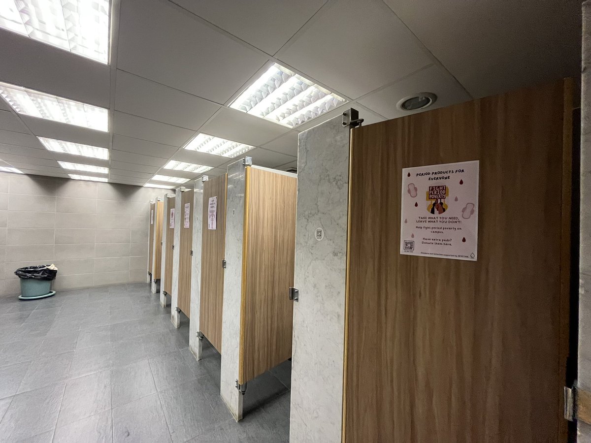 FatimaMMokalled's tweet photo. Access to period products is a fundamental human right. Proud to fight period poverty on campus! Free pads are now available in Jafet Bathrooms. 

@aub_mepi @USMEPI @AUB_Lebanon #MEPI #TLS #PERIODPOVERTY #GENDER https://t.co/h63D9HLqa2