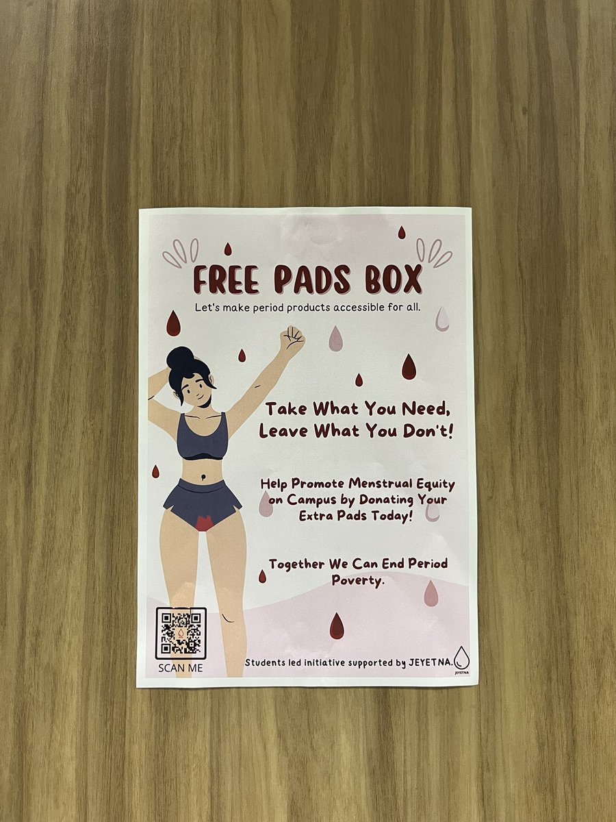 FatimaMMokalled's tweet photo. Access to period products is a fundamental human right. Proud to fight period poverty on campus! Free pads are now available in Jafet Bathrooms. 

@aub_mepi @USMEPI @AUB_Lebanon #MEPI #TLS #PERIODPOVERTY #GENDER https://t.co/h63D9HLqa2