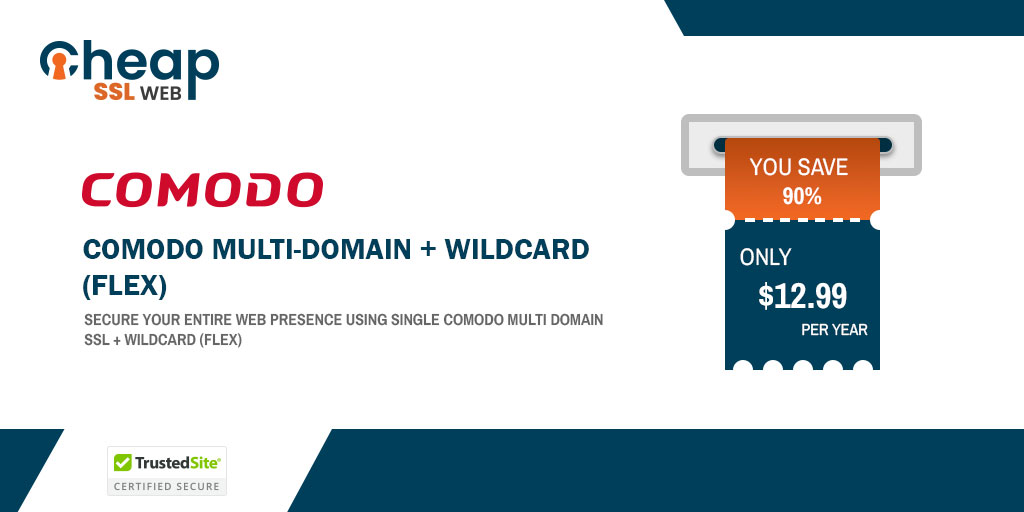 cheapsslweb's tweet image. Get a Positive Multi Domain SSL Wildcard Flex 
Price - Starts at $12.99/Year
Buy now: -
cheapsslweb.com/comodo-multi-d…

➡️ Domain Validation
➡️ Issuance in a few minutes
➡️ secure up to 247 SANs 
➡️ 10,000 Warranty Amount

#SSLcertificate #comodo #cheapsslweb #tuesdayvibe