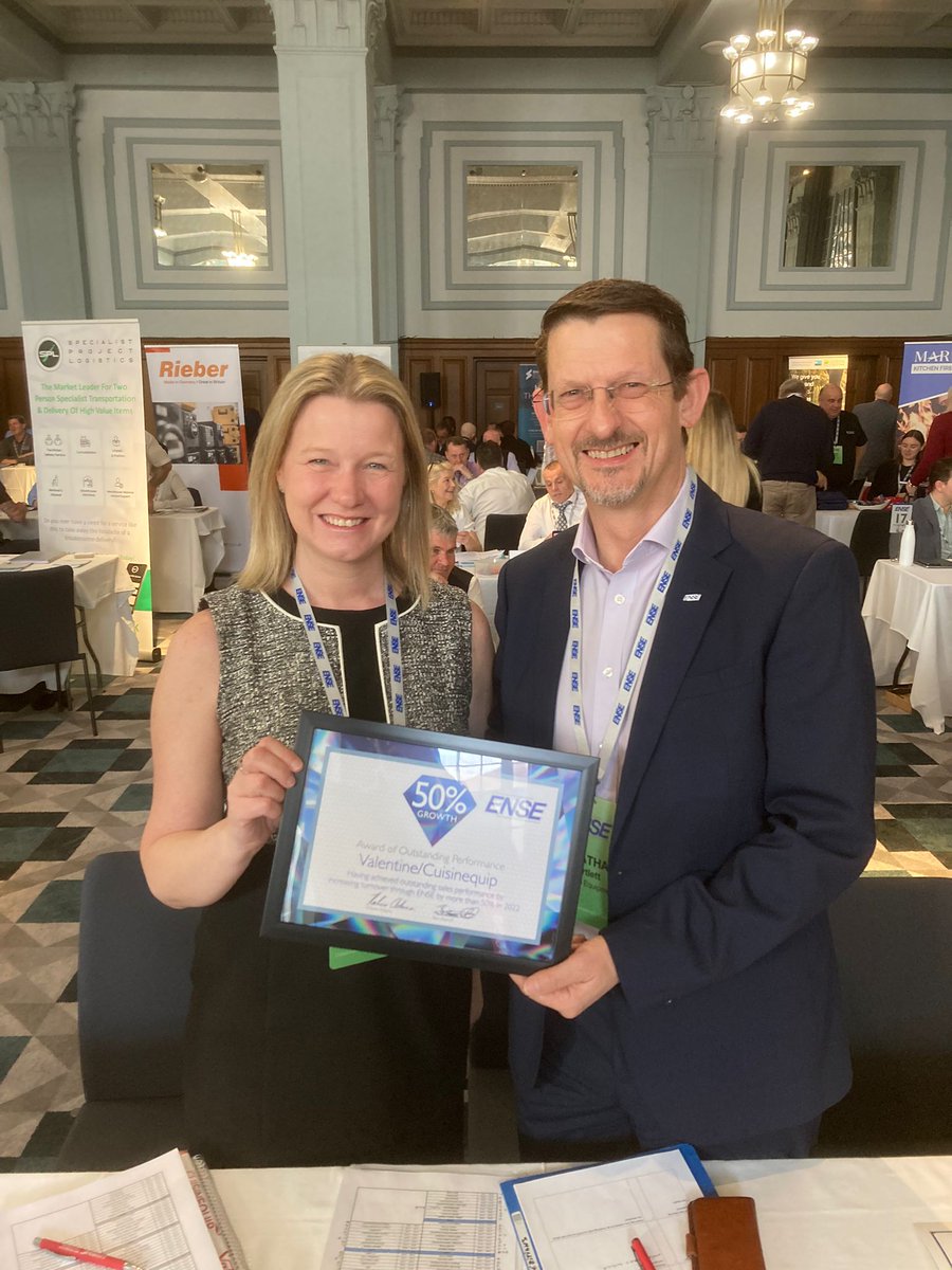 Cook_Valentine's tweet photo. We are delighted to have won the @ense_uk award for 'Outstanding Performance' at today's Spring Conference #ENSESUMMIT2023

#ENSEUK #ENSEPartners #ValentineFryers  #CateringEquipment #FoodserviceEquipment #Bottene #HWM #Locher #VITO https://t.co/YU9fElRSyb