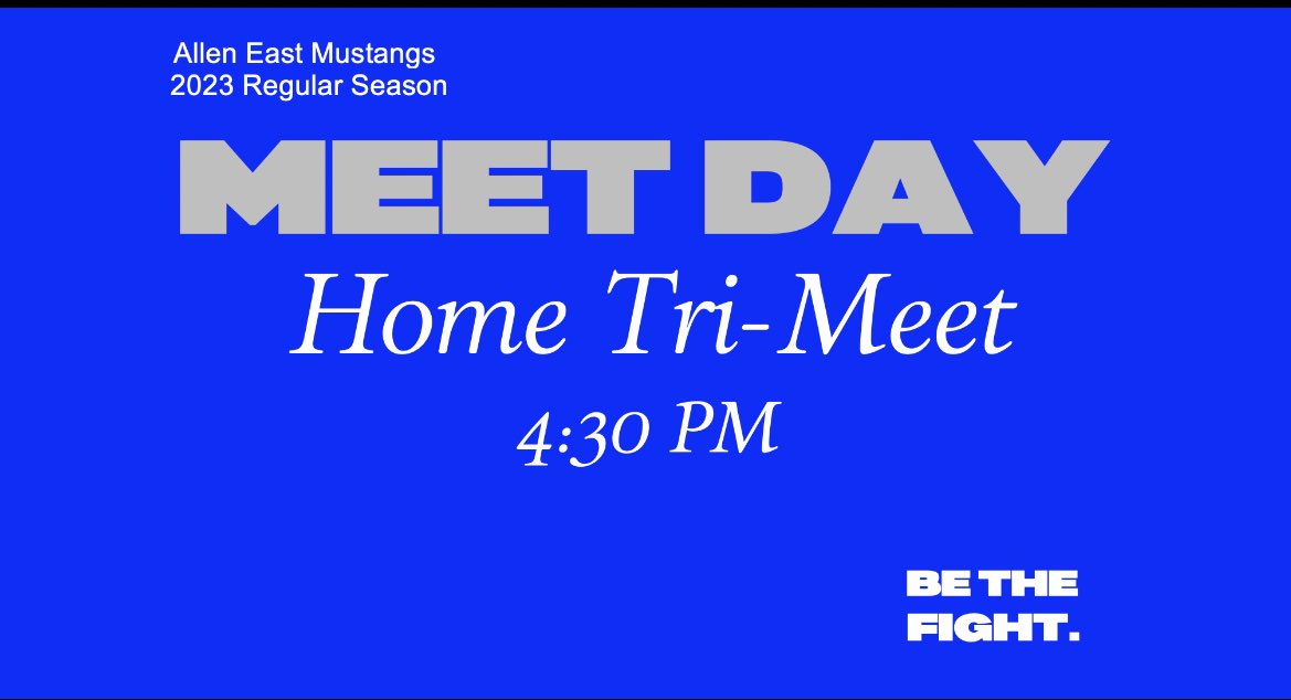 AllenEastTF's tweet image. At home tonight! #BeTheFight