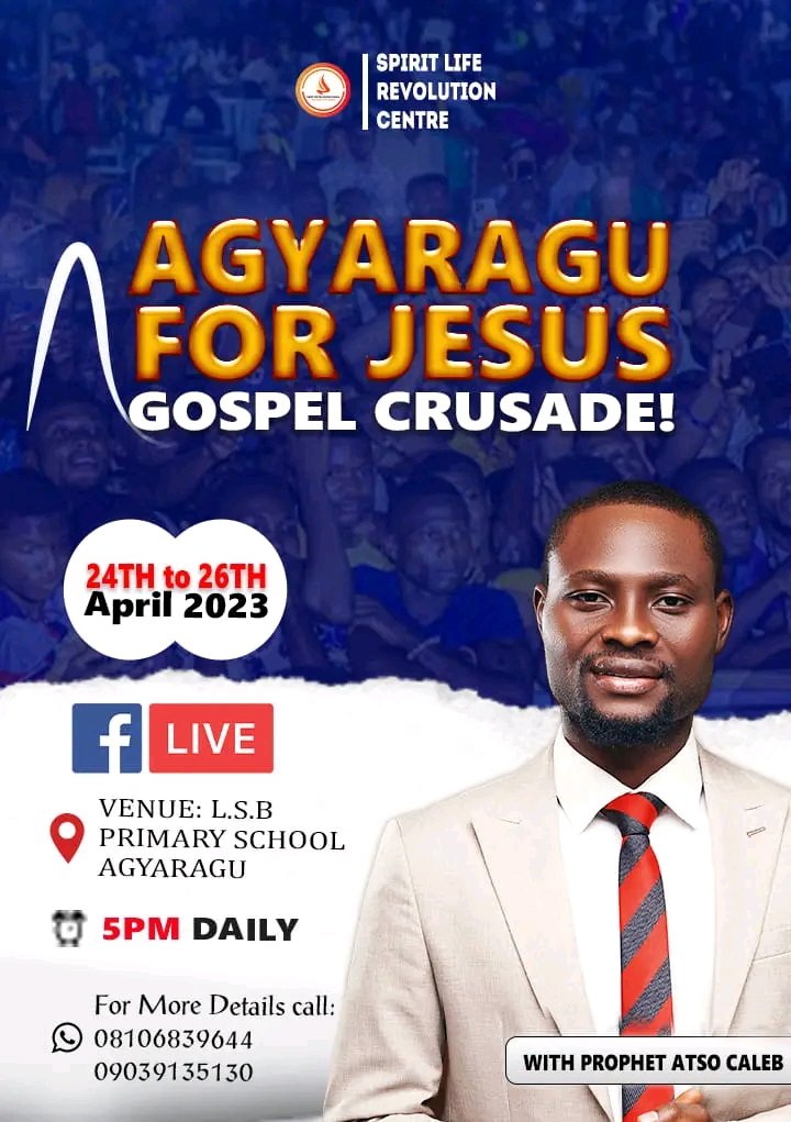 LifeImpactM1's tweet photo. AGYARAGU, WE ARE COMING!

The Lord has sent us to you and I assure you, it's your HOUR OF DIVINE VISITATION AND ALL ROUND FREEDOM!

Do stand with us in prayers! https://t.co/c5tencnc6N
