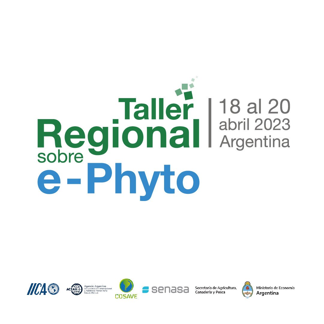 Preparate! 
⌛En breve comienza el 2do Taller Regional de e-Phyto!
9:30 hs 🇦🇷
Transmisión en español 👉 Canal de Youtube @Senasacomunica 
Transmisión en inglés 👉 Canal de YouTube <a href="/IICAnews/">IICA</a>
Más info en 👉cosave.org