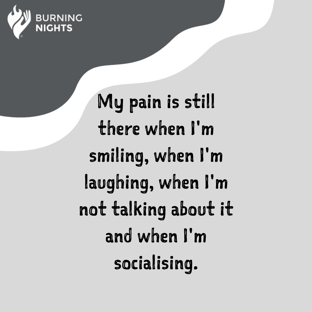 BNightsCRPS's tweet image. Thought of the day
My pain is still there when I&apos;m smiling, when I&apos;m laughing, when I&apos;m not talking about it and when I&apos;m socialising.
#CRPS #chronicpain #chronicillness.