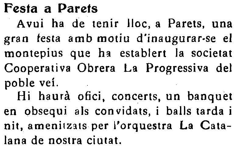 el_farlandu's tweet photo. ...els subsidis per enfermetat o les baixes laborals, els treballadors organitzats d'arreu del país creaven grups de solidaritat com aquests per a ajudar-se mútuament. Podeu llegir la notícia del diari La Gralla sobre la festa de fundació de la Montepio el 2 de juny de 1929. https://t.co/KgTg0kDPYV