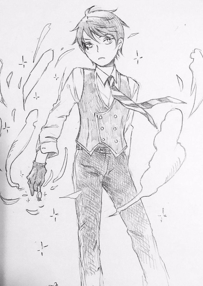 桜散っちゃったね、とベストが描きたかった ベストいいよね??絶対領域… 