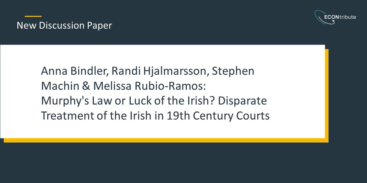 Latest @ECON_tribute Discussion Paper by Cluster members @AnnaBindler and @MelissaRubioRam @UniCologne @WiSoUniCologne as well as @s_machin_ @LSEnews and @ProfHjalmarsson @econGU  👉econtribute.de/RePEc/ajk/ajkd… #EconTwitter @dfg_public @UniBonn