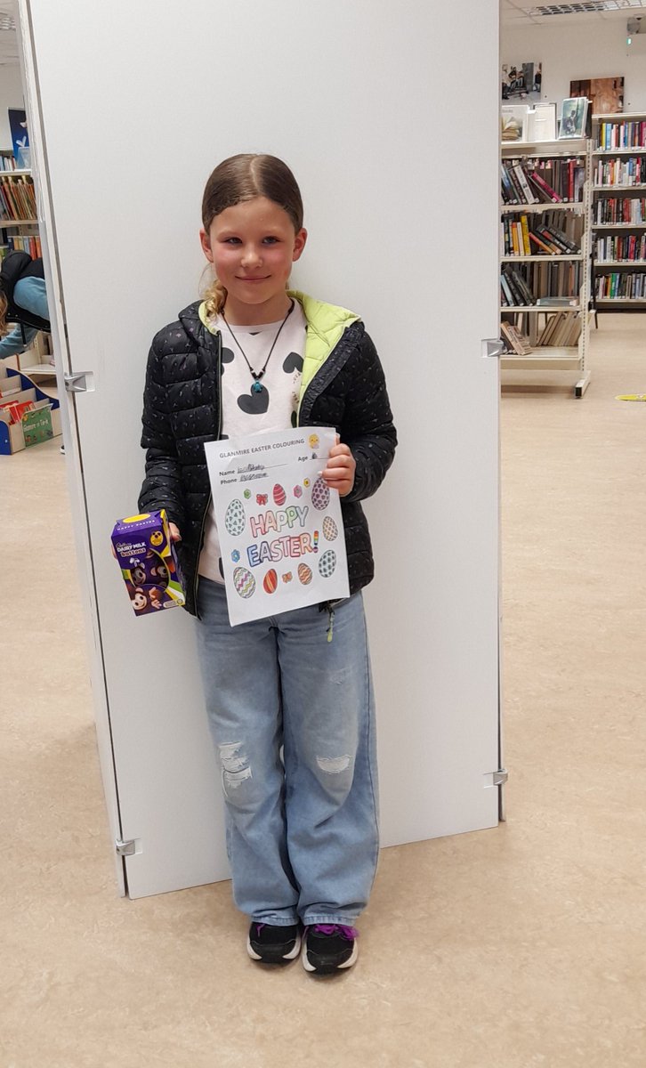 corkcitylibrary's tweet image. Congratulations to Tom, Caoimhe and Lara who are the winners of the Easter colouring competition here at Glanmire Library. 🖍🎨🖌

#CorkCityLibraries #GlanmireLibrary