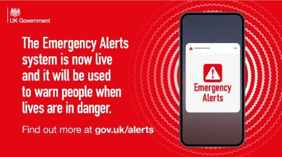 UK Gov’s new Emergency Alerts system now live &amp; tested 23/04/2023 11:00. People to be contacted via their mobile phone when lives are in danger. Will be loud, siren sounds with message to mobiles in area of risk.
You can check an alert is genuine at: ow.ly/6Jib50NnFVB