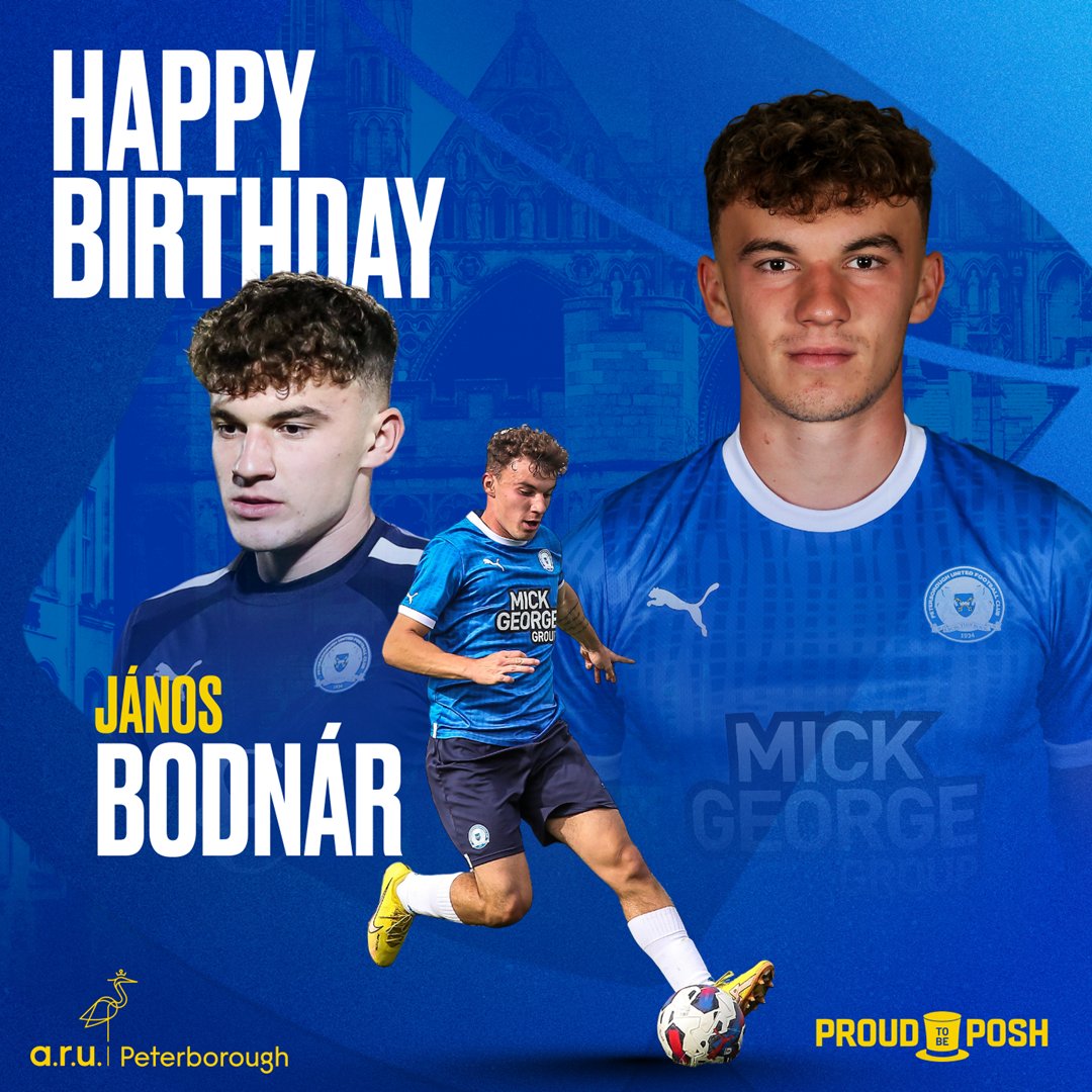 🎂🎉 Wishing a very Happy Birthday to defender János Bodnár.  

Have a great day, János!  

Birthday wishes brought to you by #ARUPeterborough.

#pufc