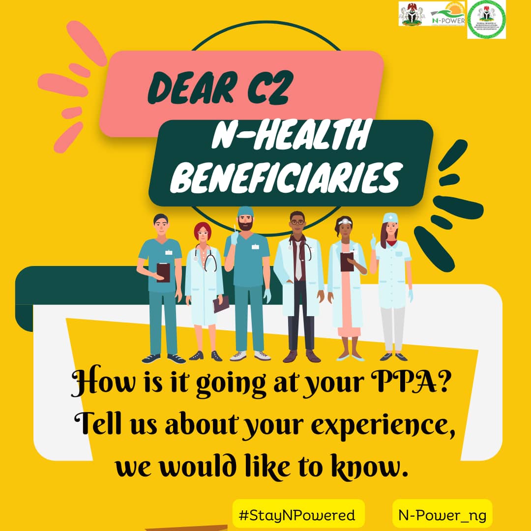 bammybae_'s tweet photo. Hey Batch C2 N-Health Beneficiaries,
We want to share in your experience π
#npowerng
#npowered
#npower
#npowerhealth https://t.co/p9X6JVTPtB