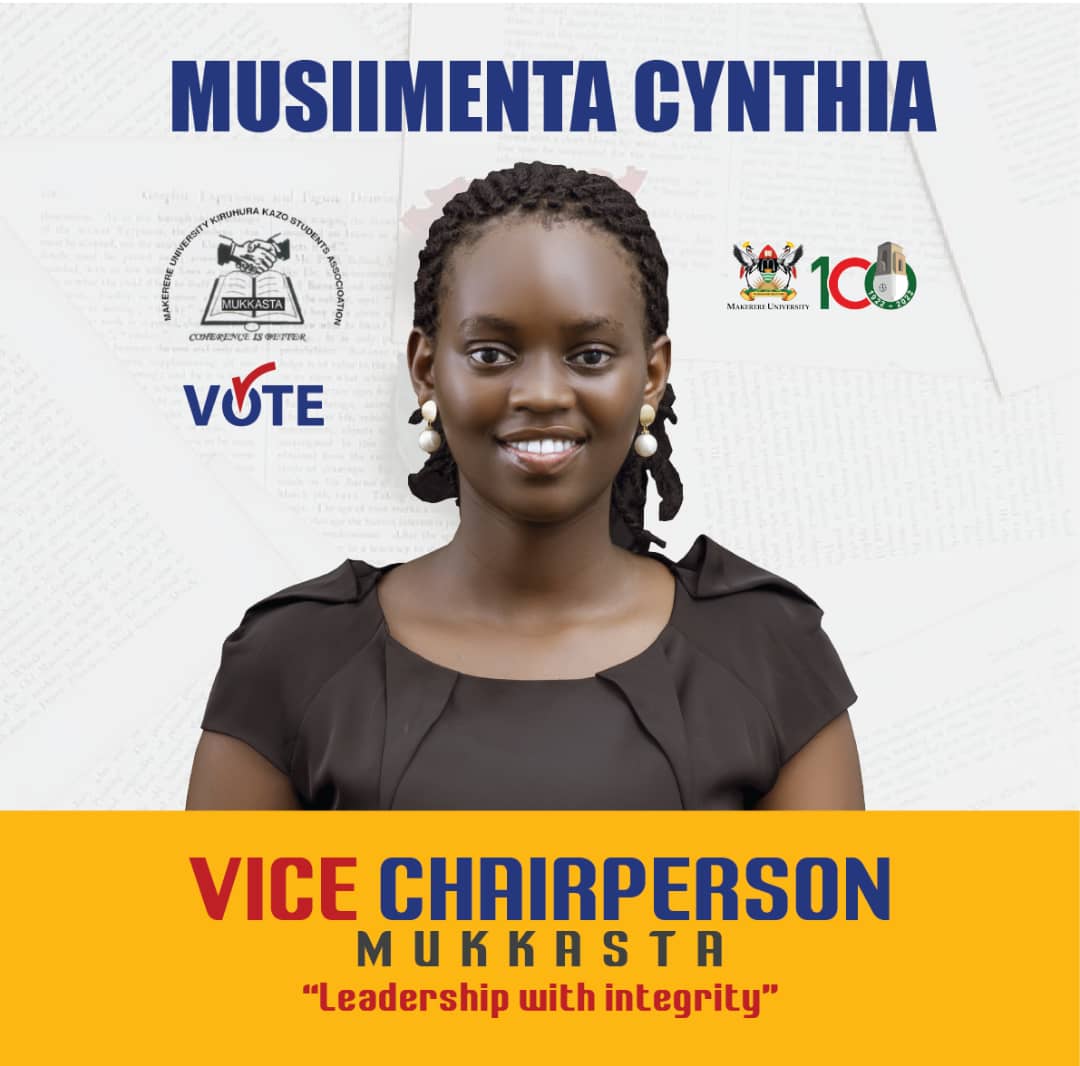 mukkasta1's tweet image. Very willing to serve and committed
@MusiimentaCynt2 needs your support in the coming elections for Vice Chairperson.
We wish her Good luck