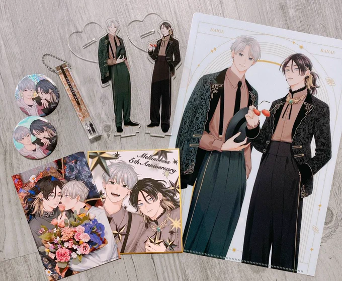 #ブルメロ展2023『#ピンクハートジャム』グッズのサンプルいただきました!絵柄たくさんで賑やかです 