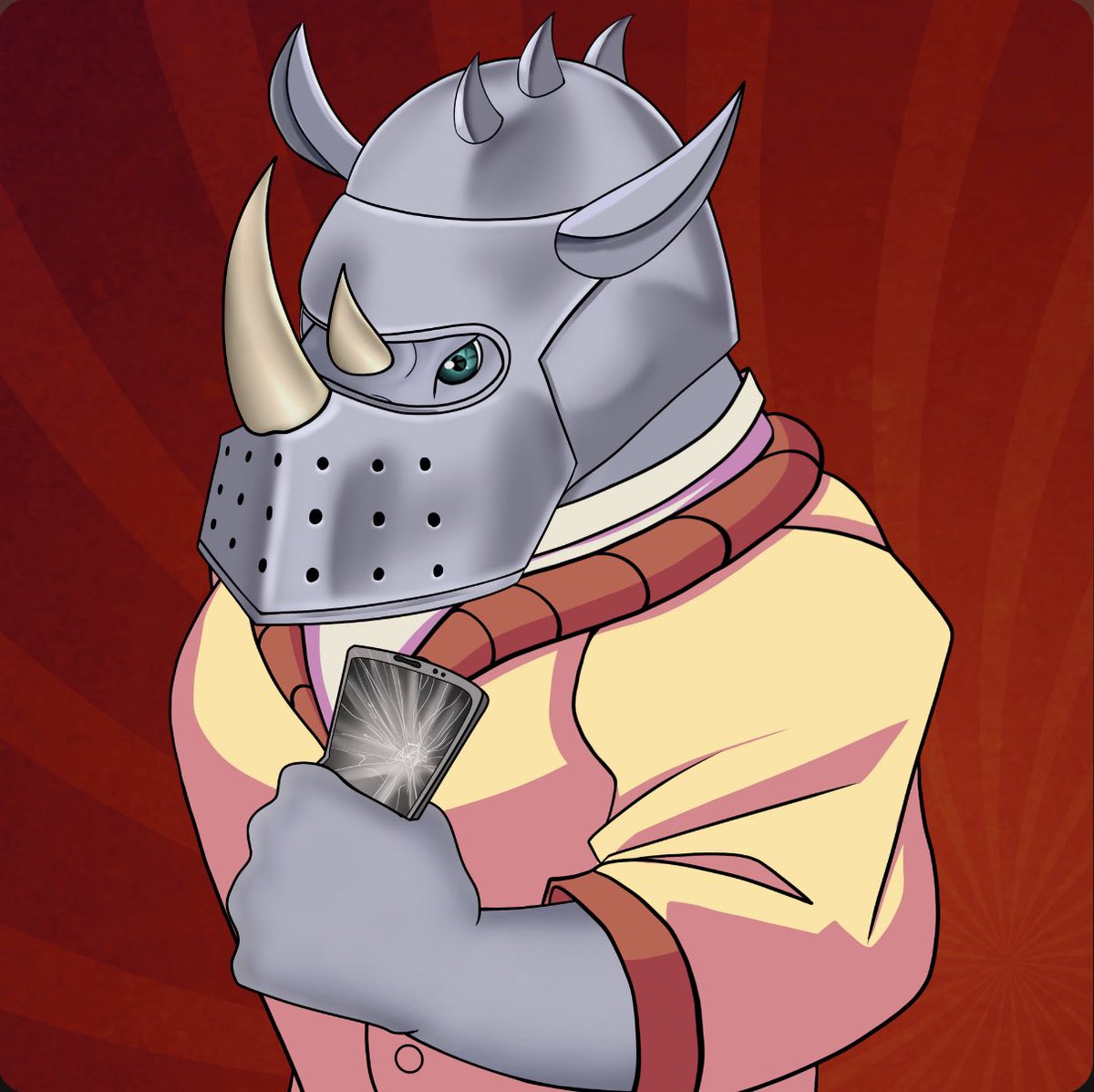 YoungPa80505680's tweet photo. Rhino of the Day!! @RespectedRhinos
#KnightHelmet Floor is .029Eth and next floor is .12Eth🤺
#YellowJacket Floor is .015Eth and next floor is .02Eth with 2 listed🟡
#BrokenCellphone Floor is .03Eth and 4 until .5Eth Floor📱
#RRC #RhinosGoHard #RhinoStrong https://t.co/NYkSIKVU3B