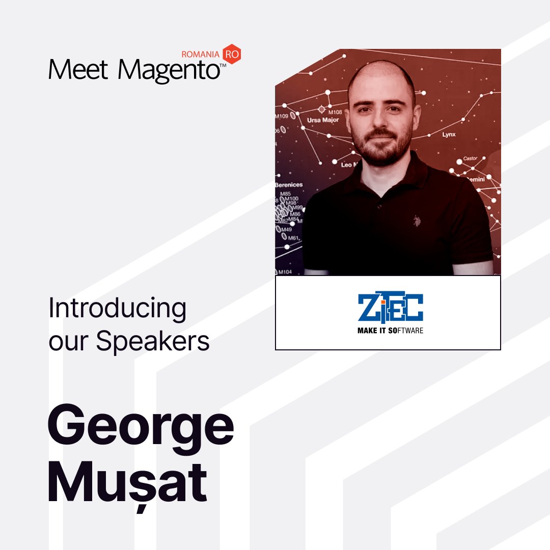We are excited to announce that George Mușat and Cristian Glăvan from Zitec, will be with us on 8th of May! 👏
 
Welcome to the Meet Magento 2023 Stage, guys! 😇

 If you want to catch them live, book your seat right now! 

Click here 👉 bit.ly/MeetMagento202…