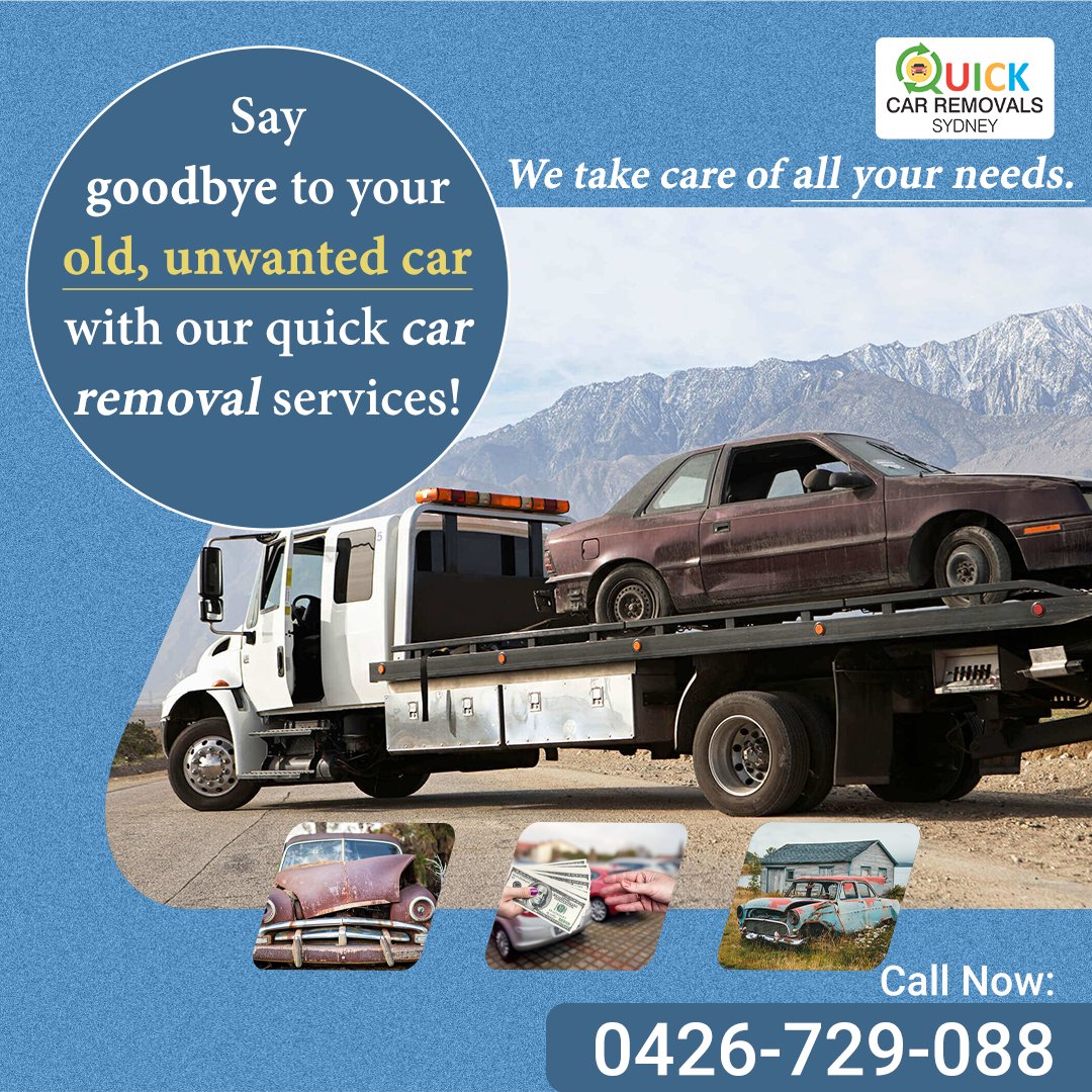 Quickcarremova1's tweet photo. Say goodbye to your old, unwanted car with our quick car removal services! We take care of all your needs.
Call - 0426 729 088
Website - https://t.co/pChe7nzMxf
#quickcarremovalsydney #carremovalservice #cashforcars #quickcash #cashforoldcars #samedayremoval #oldcarremoval https://t.co/XAkQVye6hu