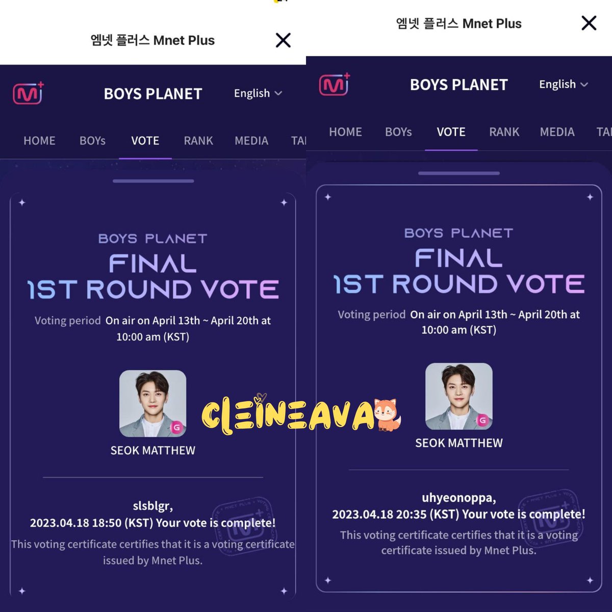 mattchewseok's tweet image. got 14 votes today.
it supposed to be 16 but one of my device facing some troubles during voting, so yeah~~~

#Matthew1Pick

HE IS NOT SAFE YALL REMEMBER THAT.