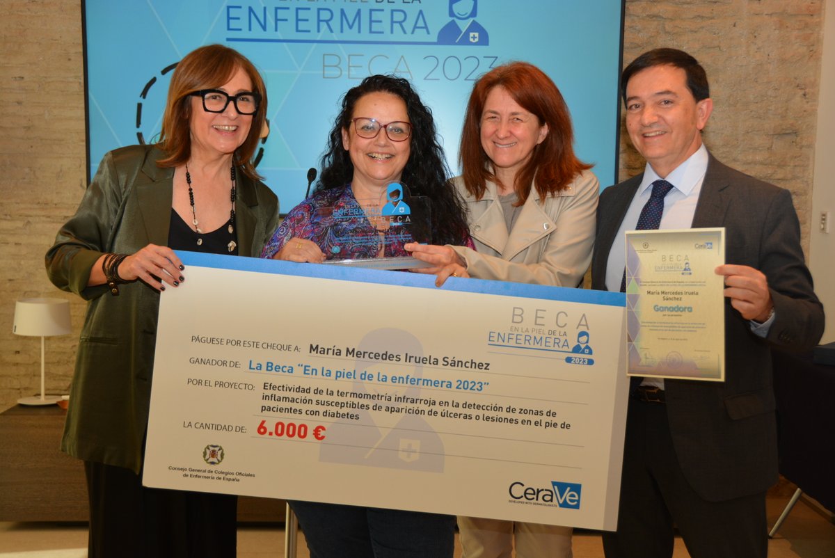 📍 María Mercedes Iruela es la ganadora de la beca 'En la piel de la enfermera’ 2023

➡ Por su proyecto sobre detección precoz de úlceras del pie en pacientes con diabetes #EnLaPielEnfermera