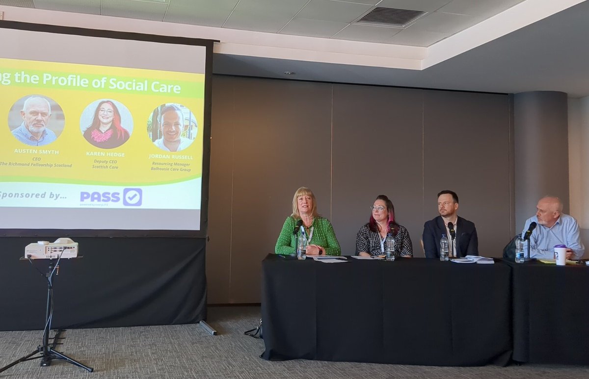 Post lunch panel discussion at Glasgow #careroadshow - Raising the Profile of Social Care.