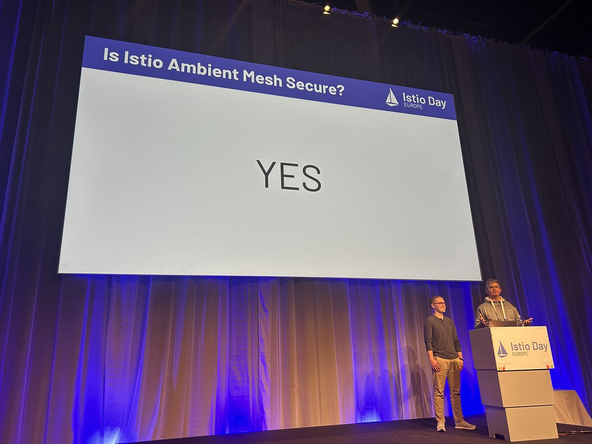 #IstioDay the most important question.  #KubeConEU