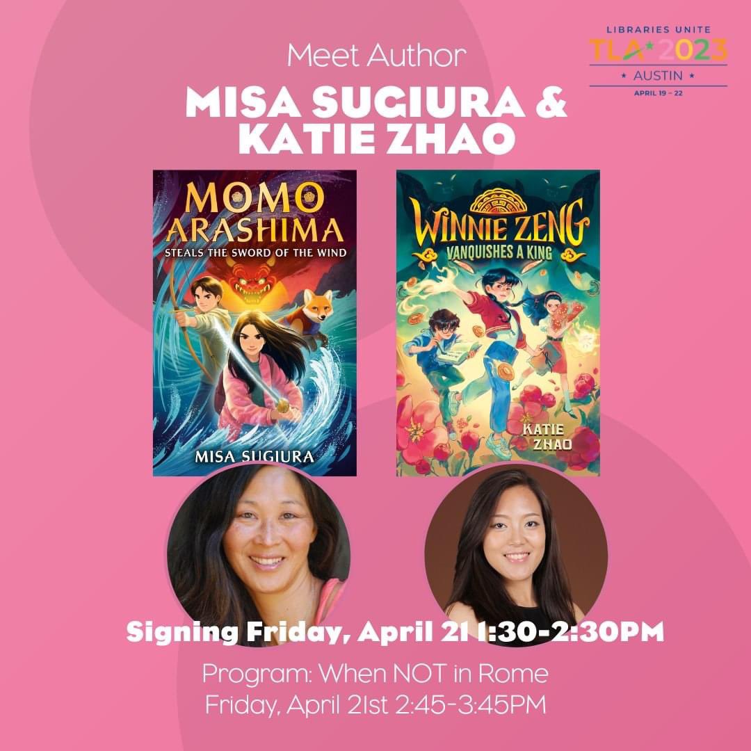 Headed to #txla23? Don’t miss your chance to meet two wonderful authors of these MG fantasy series!