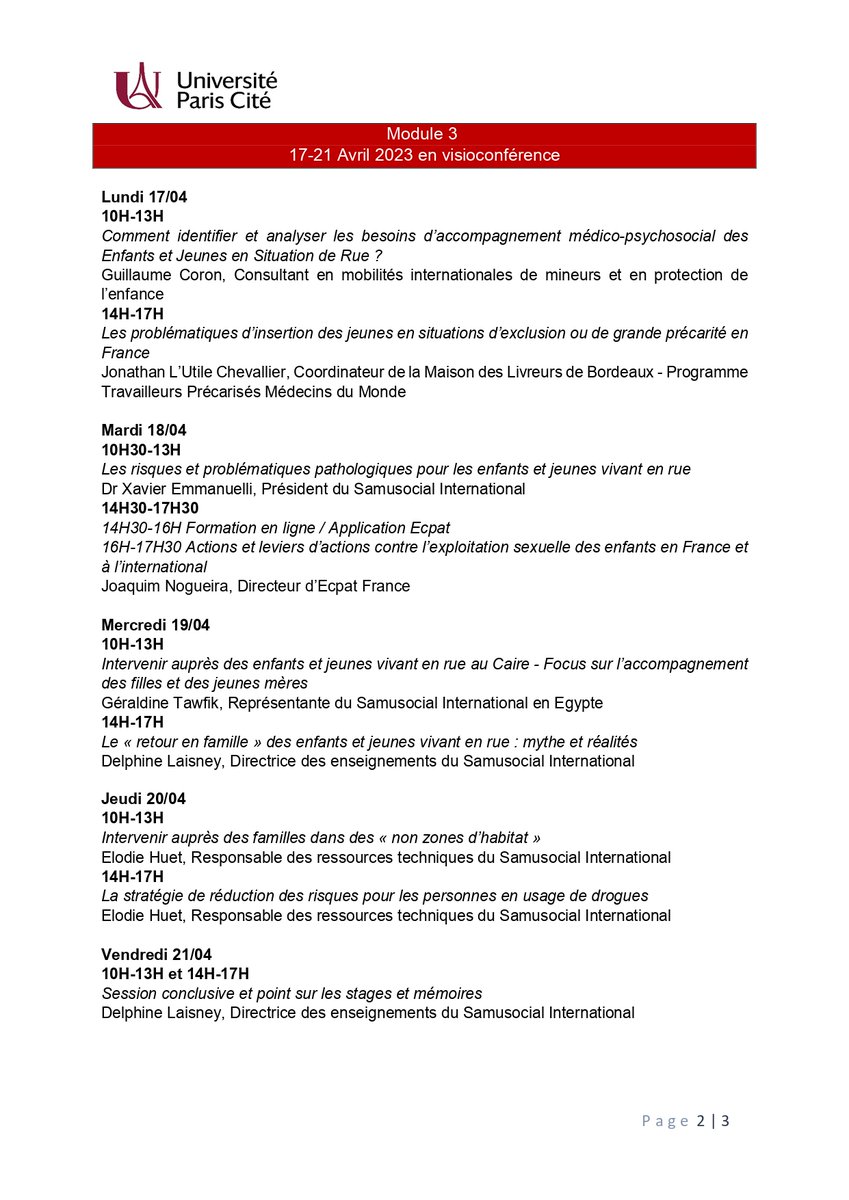 Samusocial International tweet media