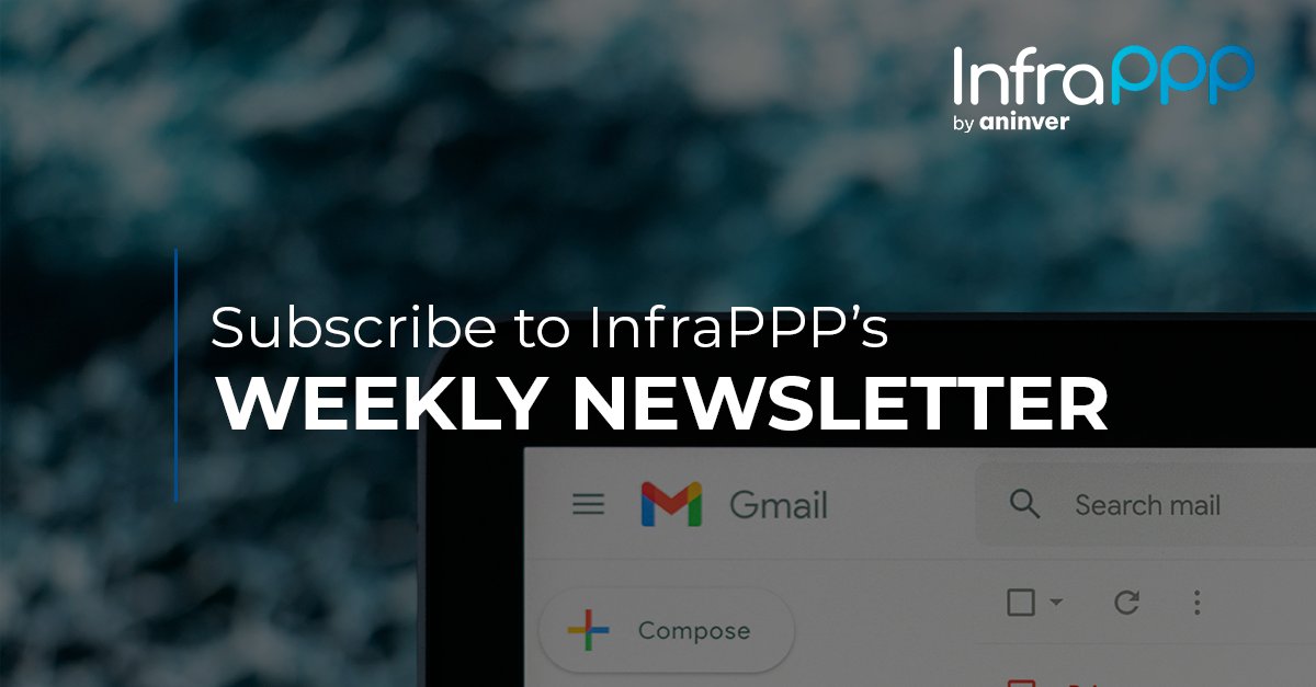 Keep up to date with the latest developments in public-private partnerships by subscribing to InfraPPP's weekly newsletter! 📰🏗️

Sign up today and join thousands of other professionals who trust InfraPPP to keep them in the know. infrapppworld.com/newsletter